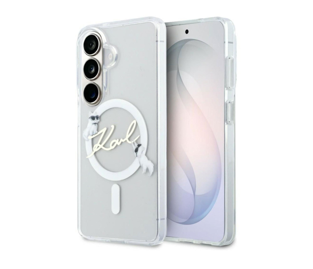 Karl Lagerfeld Etui KC Script MagSafe do Galaxy S26 przezroczysty - 1522713 - zdjęcie